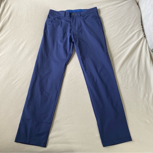 Twillory Pants Mens 32x34 Blue Performance Tailored Fit Golf Business Casual - Picture 1 of 5